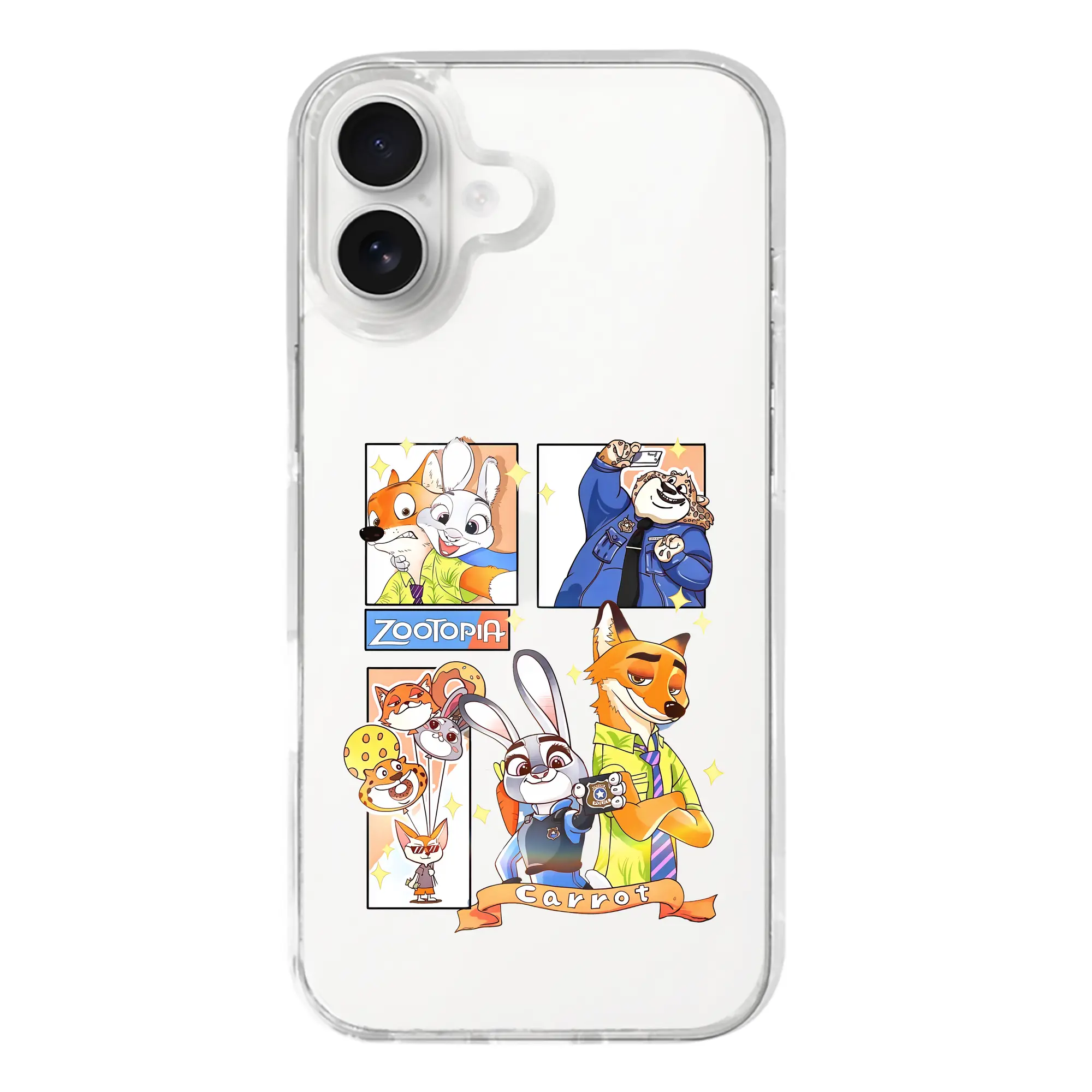 ズートピア グッズ,ジュディ・ホップス - iPhone 17シリーズ 透明スマホケース – 薄型・耐衝撃・精密フィット保護カバー